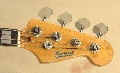 Garnet Jazz Bass Headstock